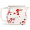 imageTea Forte Terra Stoneware Teapot with Infuser and Lid Frank Lloyd Wright 20 oz Sienna Stoneware Pot for Steeping Loose Leaf Tea Dishwasher ampamp Microwave SafeSakura