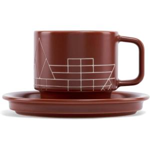 imageTea Forte Cafe Cup White Porcelain Tea Cup and Lid Steeps 8 oz Microwave and Dishwasher SafeFrank Lloyd Wright