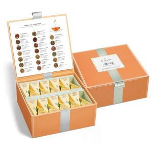 imageTea Forte Herbal Tea Assortment Tea Chest 40 Count Naturally CaffeineFree Blends Individually Wrapped Handcrafted Pyramid Infuser Tea BagsHerbal Tea