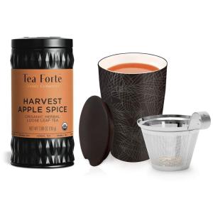 imageTea Forte Loose Tea Starter Set  Harvest Apple Spice  Kati Cup Noir Tea Gift Set with Loose Tea and Infuser Cup
