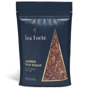 imageTea Forte Natural Amber Hue Beet Rock Sugar Crystals for Tea and Coffee Dissolves Quickly Vegan and NonGMO Resealable 2 Pound Bag32 Fl Oz Pack of 1