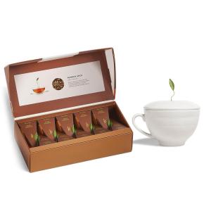 imageTea Forte Pumpkin Spice Starter Set  Petite Presentation Box  Cafe Cup Tea Infuser Gift Set with Infuser Cup