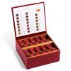 imageTea Forte Tea Chest with 40 Handcrafted Pyramid Tea Infusers  Warming Joy Plaid