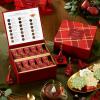 imageTea Forte Tea Chest with 40 Handcrafted Pyramid Tea Infusers  Warming Joy Plaid
