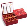 imageTea Forte Tea Chest with 40 Handcrafted Pyramid Tea Infusers  Warming Joy Plaid