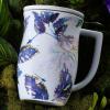 imageTea Forte Demoiselle Fiore Ceramic 14 ounce Tea Mug with Infuser and Lid Ceramic Cup with Handle for Steeping Loose Leaf Teas Dishwasher ampamp Microwave SafeDemoiselle