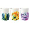 imageTea Forte Fiore Ceramic Tea Mug with Infuser and Lid Sakura 14 oz Ceramic Cup with Handle for Steeping Loose Leaf Tea Dishwasher ampamp Microwave SafeWild Poppy