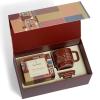 imageTea Forte Demoiselle 3Piece Premium Tea Gift Set with Indigo Cafe Cup and Lid Tea Tray and 10 Count Mini Presentation Box 2 of Each Variety Handcrafted Pyramid Infuser Tea BagsFrank Lloyd Wright