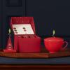 imageTea Forte Warming Joy Holiday 3Piece Premium Tea Gift Set with Red Cafe Cup and Lid Tea Tray and 10 Count Mini Presentation Box 2 of Each Blend Handcrafted Pyramid Infuser Tea Bags