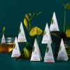 imageTea Forte Warming Joy Holiday Premium Petite Presentation Box Gift Set Sampler 10 Count 2 of Each Blend Individually Wrapped Handcrafted Pyramid Infuser BagsDemoiselle