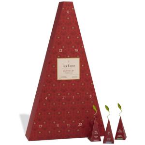 imageTea Forte Warming Joy Holiday Premium Assorted Tea Advent Calendar Gift Set of 24 Individually Wrapped Handcrafted Pyramid Infuser Tea Bags with Numbered Doors 1 of each BlendWarming Joy  Assorted