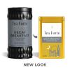 imageTea Forte Earl Grey Premium Loose Leaf Caffeinated Black Tea Blend Canister Makes 3550 CupsDecaf Breakfast