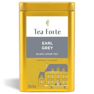 imageTea Forte Black Lychee Premium Loose Leaf Caffeinated Black Tea Blend Blend Canister Makes 3550 CupsEarl Grey