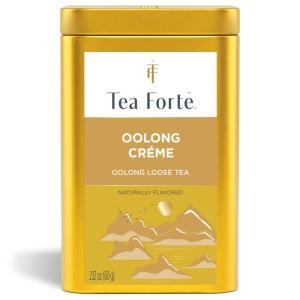 imageTea Forte Oolong Crme Premium Loose Leaf Caffeinated Oolong Tea Blend Canister Makes 3550 Cups
