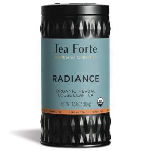 imageTea Forte African Solstice Premium Loose Leaf CaffeineFree Herbal Tea Blend Canister Makes 3550 CupsRadiance