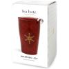 imageTea Forte DoubleWalled Ceramic Kati Cup Removable Stainless Steel Infuser Basket and Lid Steeps 12 oz Loose Leaf Tea Dishwasher ampamp Microwave Safe Warming JoyWarming Joy  Snowflake