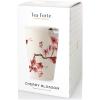 imageTea Forte DoubleWalled Ceramic Kati Cup Removable Stainless Steel Infuser Basket and Lid Steeps 12 oz Loose Leaf Tea Dishwasher ampamp Microwave Safe Warming JoyCherry Blossoms