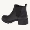 imageJuliet Holy Boys Girls Ankle Boots Platform Chunky Block Heel Slip On Lug Sole Chelsea Booties for Toddler Little Big KidBlack