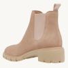 imageJuliet Holy Boys Girls Ankle Boots Platform Chunky Block Heel Slip On Lug Sole Chelsea Booties for Toddler Little Big KidCamel Beige