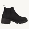 imageJuliet Holy Boys Girls Ankle Boots Platform Chunky Block Heel Slip On Lug Sole Chelsea Booties for Toddler Little Big KidCool Black