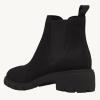imageJuliet Holy Boys Girls Ankle Boots Platform Chunky Block Heel Slip On Lug Sole Chelsea Booties for Toddler Little Big KidCool Black