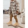 imageJuliet Holy Boys Girls Ankle Boots Platform Chunky Block Heel Slip On Lug Sole Chelsea Booties for Toddler Little Big KidKhaki