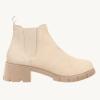 imageJuliet Holy Boys Girls Ankle Boots Platform Chunky Block Heel Slip On Lug Sole Chelsea Booties for Toddler Little Big KidNaked Color