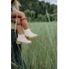 imageJuliet Holy Boys Girls Ankle Boots Platform Chunky Block Heel Slip On Lug Sole Chelsea Booties for Toddler Little Big KidWhite
