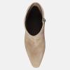 imageJuliet Holy Womens Ankle Boots Pointed Toe Side Zipper Heeled Booties Party Dress Stiletto BootsBeige