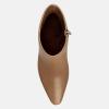 imageJuliet Holy Womens Ankle Boots Pointed Toe Side Zipper Heeled Booties Party Dress Stiletto BootsCamel