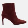 imageJuliet Holy Womens Ankle Boots Pointed Toe Side Zipper Heeled Booties Party Dress Stiletto BootsDark Brown
