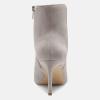 imageJuliet Holy Womens Ankle Boots Pointed Toe Side Zipper Heeled Booties Party Dress Stiletto BootsGrey
