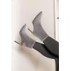 imageJuliet Holy Womens Ankle Boots Pointed Toe Side Zipper Heeled Booties Party Dress Stiletto BootsGrey