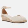 imageJuliet Holy Womens Espadrilles Sandals Closed Toe Platform Ankle Strap Casual Summer WedgesStyle 1 Beige