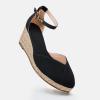 imageJuliet Holy Womens Espadrilles Sandals Closed Toe Platform Ankle Strap Casual Summer WedgesStyle 1 Black