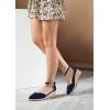 imageJuliet Holy Womens Espadrilles Sandals Closed Toe Platform Ankle Strap Casual Summer WedgesStyle 1 Navy