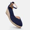 imageJuliet Holy Womens Espadrilles Sandals Closed Toe Platform Ankle Strap Casual Summer WedgesStyle 1 Navy