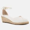 imageJuliet Holy Womens Espadrilles Sandals Closed Toe Platform Ankle Strap Casual Summer WedgesStyle 1 White