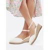 imageJuliet Holy Womens Espadrilles Sandals Closed Toe Platform Ankle Strap Casual Summer WedgesStyle 1 White