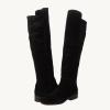 imageJuliet Holy Womens Knee High Boots Round Toe Chunky Block Heels Suede Fashion Winter BootiesBlack