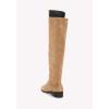 imageJuliet Holy Womens Knee High Boots Round Toe Chunky Block Heels Suede Fashion Winter BootiesLight Brown