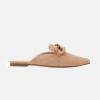 imageJuliet Holy Womens Mules Flats Pointed Toe Backless Loafers Slip on Metal Chain SlidesPlastic Chainblush Camel