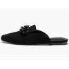 imageJuliet Holy Womens Mules Flats Pointed Toe Backless Loafers Slip on Metal Chain SlidesPlastic Chaincool Black