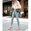 imageJuliet Holy Womens Pumps Pointed Toe Slip on Slingback Cute Bowknot Classic Chunky Block HeelsDusty Blush