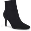 imageJuliet Holy Womens Ankle Boots Pointed Toe Side Zipper Heeled Booties Party Dress Stiletto BootsBlack