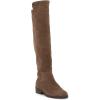 imageJuliet Holy Womens Knee High Boots Round Toe Chunky Block Heels Suede Fashion Winter BootiesCoffee Brown