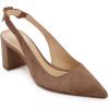 imageJuliet Holy Womens Pumps Pointed Toe Slip on Slingback Cute Bowknot Classic Chunky Block HeelsLight Coffee