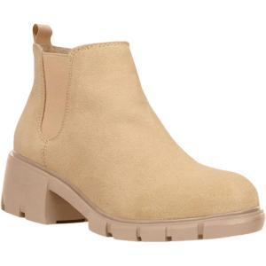 imageJuliet Holy Boys Girls Ankle Boots Platform Chunky Block Heel Slip On Lug Sole Chelsea Booties for Toddler Little Big KidKhaki