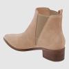 imageJuliet Holy Womens Chelsea Boots Fashion Winter Pointed Toe Chunky Stacked Low Heel Slip On Ankle BootiesBeige