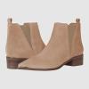 imageJuliet Holy Womens Chelsea Boots Fashion Winter Pointed Toe Chunky Stacked Low Heel Slip On Ankle BootiesBeige